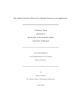 The Implicit Function Theorem for Lipschitz Functions