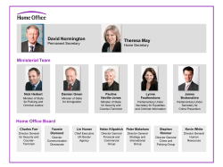 Organisational structure of the UK Border Agency