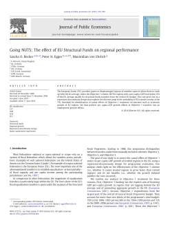 Going NUTS: The effect of EU Structural Funds on regional