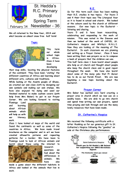 February `14 St. Hedda`s R.C. Primary School Spring Term