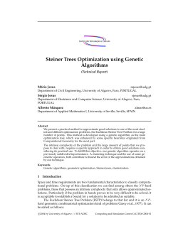 Steiner Trees Optimization using Genetic Algorithms
