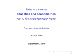 The simple regression model 1cm
