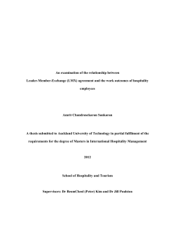 An examination of the relationship between Leader