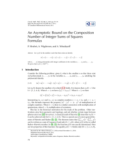 An Asymptotic Bound on the Composition Number of Integer Sums
