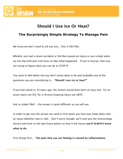 Should I Use Ice Or Heat?