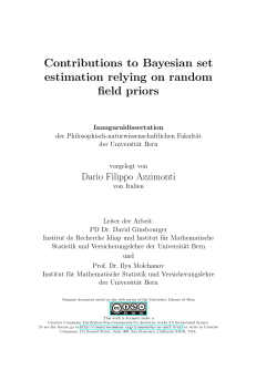 Contributions to Bayesian set estimation relying on random field priors