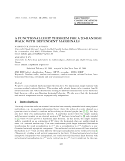 A FUNCTIONAL LIMIT THEOREM FOR A 2D