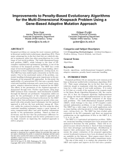 Improvements to Penalty-Based Evolutionary Algorithms for the Multi