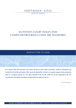uk patents court holds that computer program claims are allowable