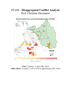 disaggregated conflict analysis