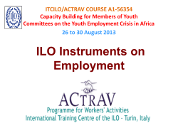 ILO Instruments on Employment