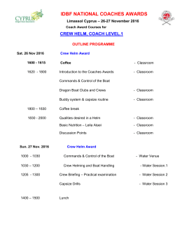 CHelm Level 1 and 2 Course Programme.