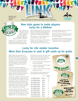 New lotto game to make players lucky for a lifetime