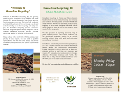 Monday- Friday - HomeRun Recycling