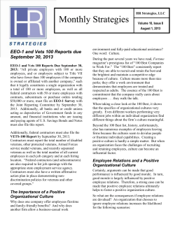 October 2010 Monthly Strategies