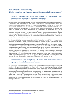 JPI UEP Fast-Track Activity