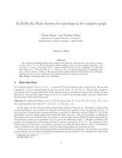 An Erd˝os&ndash;Ko&ndash;Rado theorem for matchings in the complete graph