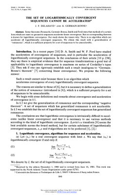 The Set of Logarithmically Convergent Sequences Cannot be