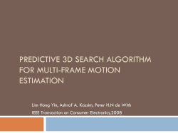 Predictive 3D Search Algorithm for Multi