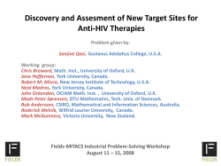 Discovery and Assesment of New Target Sites for Anti