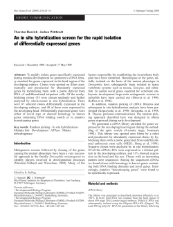 An in situ hybridization screen for the rapid isolation of differentially