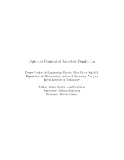 Optimal Control of Inverted Pendulum