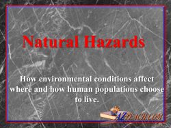 Natural Hazards
