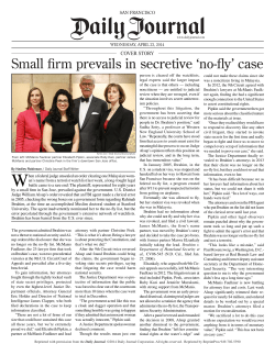 Small firm prevails in secretive `no-fly` case
