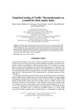 Empirical testing of Tsallis` Thermodynamics as a model for dark