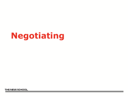 The Negotiation Process