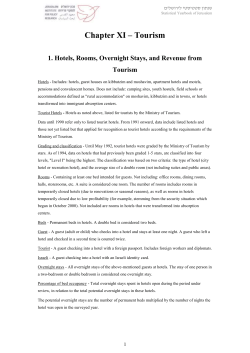 CHAPTER XII * TOURISM