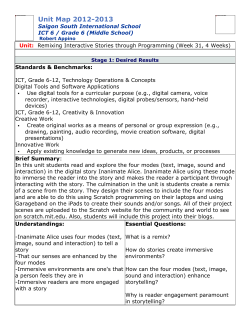 UbD unit: Remixing Interactive Stories through