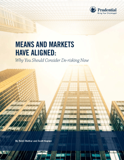 June 2017 / De-Risking - Pension Risk Transfer