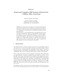 Sound and Complete SHI Instance Retrieval for 1