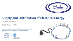 Supply and Distribution of Electrical Energy