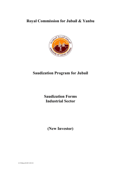 Rules and Regulations for Saudization Program