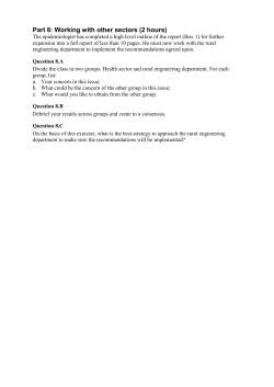 Outline for a case study to improve the collaboration of