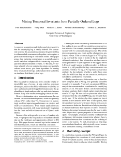 Mining Temporal Invariants from Partially Ordered Logs