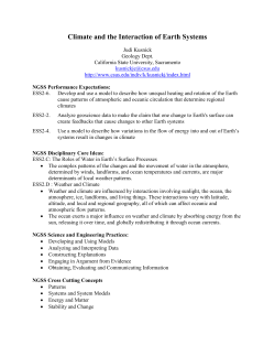 Climate and the Interaction of Earth Systems