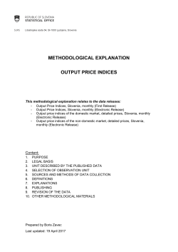 Output price indices