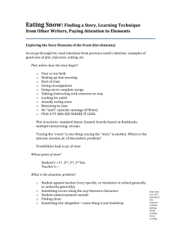 Eating Snow Fiction Elements and Techniques