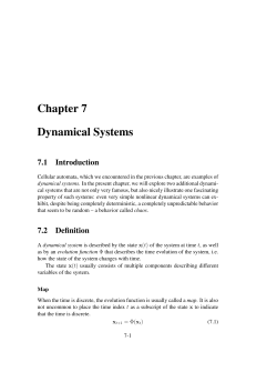 Chapter 7 Dynamical Systems