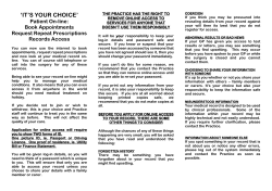 Application for On-Line Access