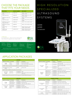application packages high resolution specialized ultrasound