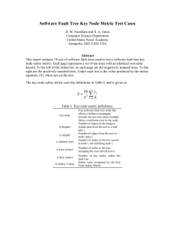 Software Fault Tree Key Node Metric Test Cases