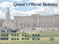 Queen`s Official Birthday