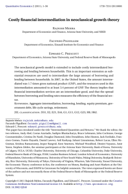 Costly financial intermediation in neoclassical growth theory