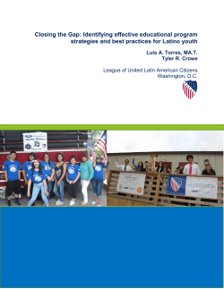 Closing the Gap: Identifying effective educational program strategies