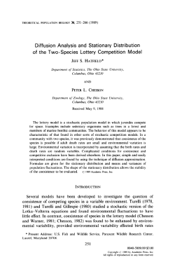Diffusion Analysis and Stationary Distribution of the Two