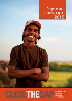 Close the Gap: Progress and priorities report 2015